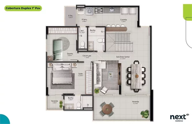 Imagem APARTAMENTOS 3 QUARTOS NO ALPHAVILLE JACUHY