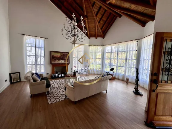 Imagem Casa Sobrado 4 dormitórios ( 4 suítes), 6 vagas, Recanto Santa Bárbara.