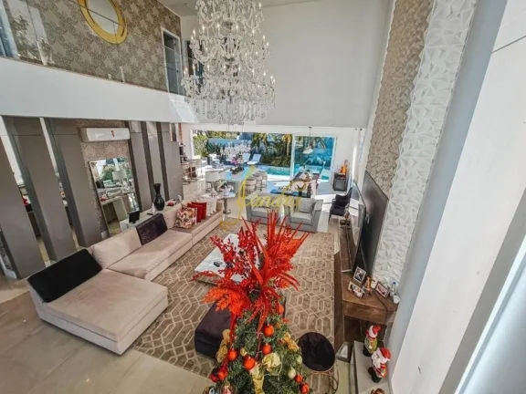 Imagem Sobrado em condomínio fechado com 05 suites mobiliado e decorado