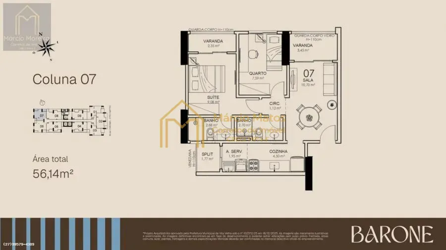 Imagem APARTAMENTO PARA VENDA EM VILA VELHA, JOCKEY DE ITAPARICA, 2 DORMITÓRIOS, 1 SUÍTE, 2 BANHEIROS, 1 VAGA