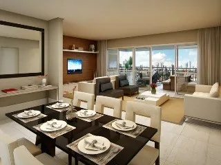 Imagem Locação de Apartamento de Luxo na Vila Gilda em Santo André-SP - 4 quartos, 2 suítes, 3 banheiros, 3 vagas de garagem e 139,00m² no Condomínio Royale Mérit.
