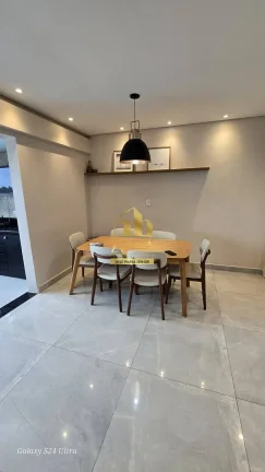 Imagem Apartamento 90m2, 03 dorms, Mobiliado, Ar Cond., 02 vagas, Cond. Completo