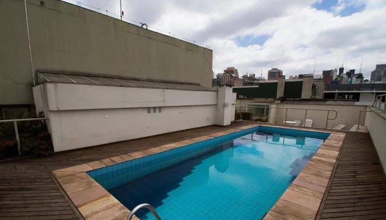 Imagem Flat para venda no Madison Plaza Service no Jardim Paulista, com 35m², 1 dormitório e 1 vaga
