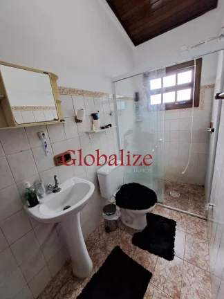 Imagem Sobrado à venda com 118m², 3 quartos, 2 suítes, 2 vagas, churrasqueira por R$1015.000,00 no Boqueirão em Santos