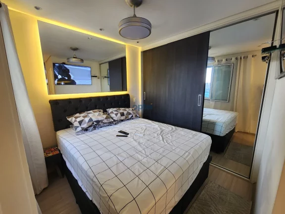 Imagem Apartamento de 2 dorms (suíte), 1 vaga com churrasqueira à carvão no condominio Exuberance Club