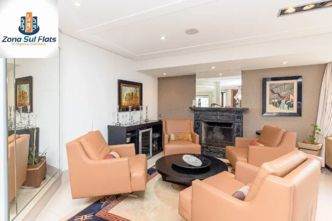Imagem Apartamento à Venda Em Moema Pássaros Com 4 Dormitórios Sendo 3 Suítes e 3 Vagas