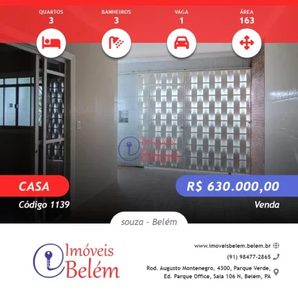 Imagem Imóveis Belém vende casa na Major Eliezer