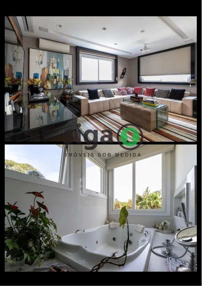 Imagem Casa em Condomínio de alto padrão no Brooklin Paulista com 4 suites Semi mobiliado