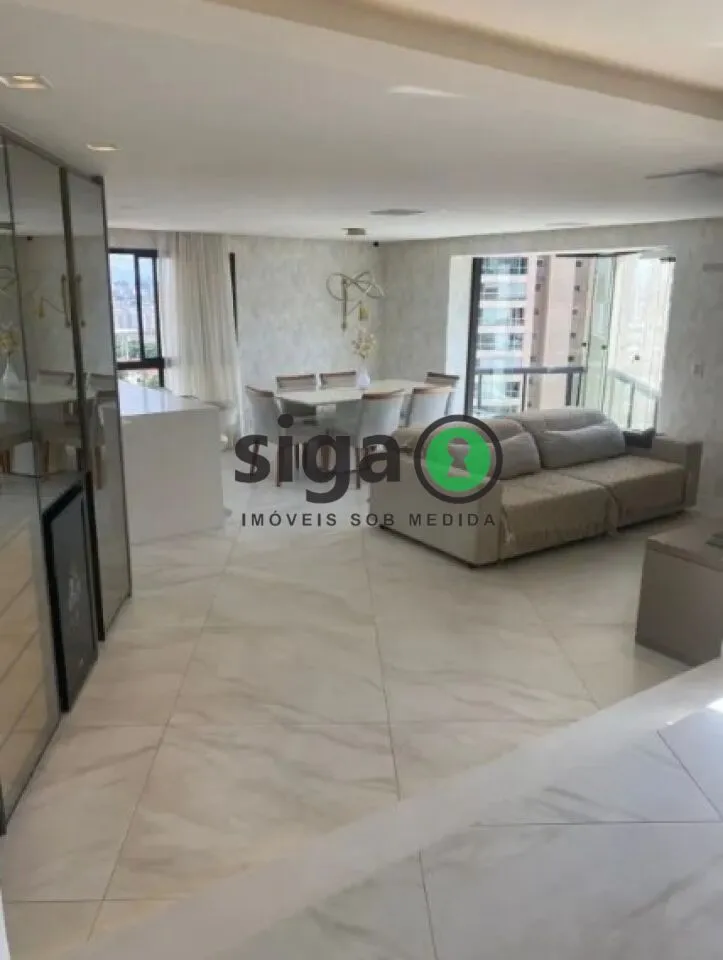 Imagem Apartamento reformado no Parque da Mooca com 156 m², 2 suítes e 3 vagas fixas