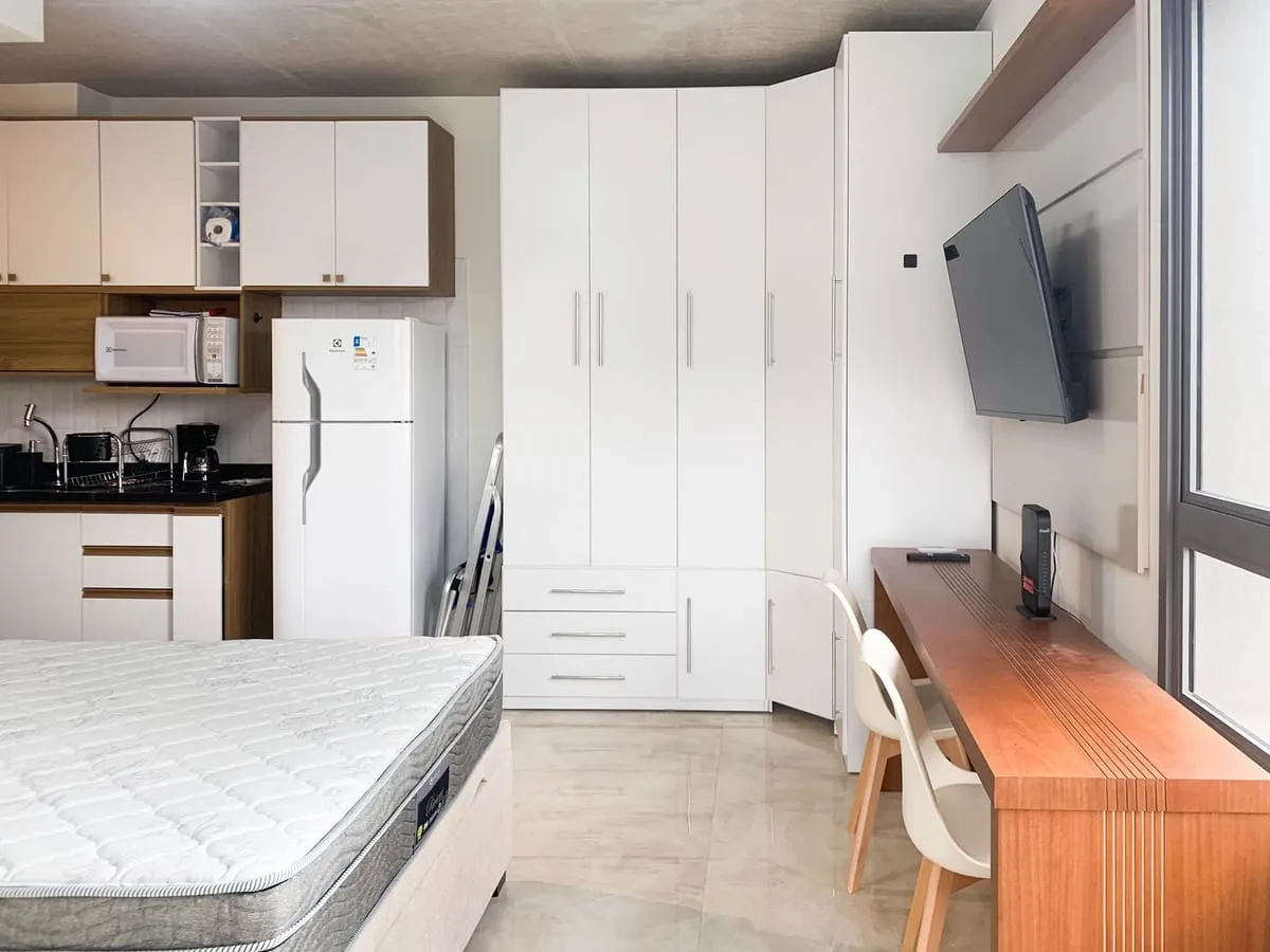 Imagem Apartamento com 1 Quarto para alugar, 25m² - Indianópolis