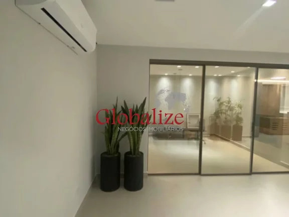 Imagem Sala comercial à venda com 100m², 1 vaga, recepção por R$480.000,00 na Vila Mathias em Santos