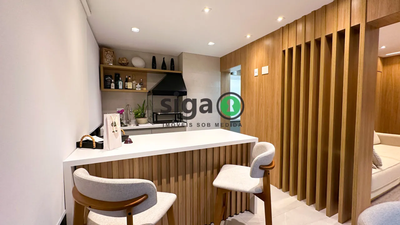 Imagem Apartamento Novo Sky Park 125 m² Tatuapé Mobiliado e Decorado
