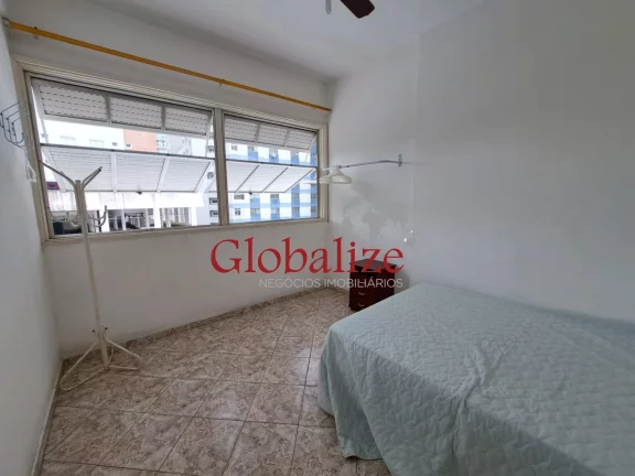 Imagem Apartamento à venda com 70m², 2 quartos, varanda, frente a praia por R$480.000,00 no José Menino em Santos