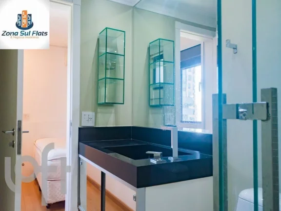 Imagem Apartamento à Venda No Brooklin Com 2 Dormitórios e 2 Vagas - Mobiliado