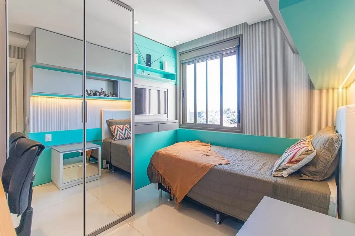 Imagem Apartamento mobiliado de 3 quartos com suíte, 2 vagas e lazer completo para sua família