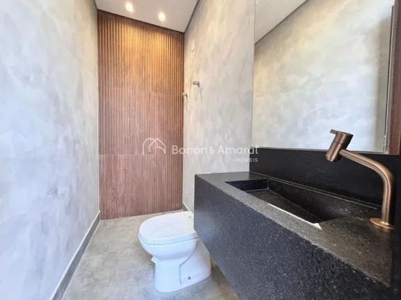 Imagem Casa térrea em obra, localizada no Condomínio Terras da Estância, em Paulínia. Será entregue co...