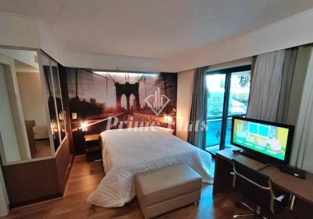 Imagem Flat disponível para venda no Meliá Ibirapuera, com 35m², 1 dormitório e 1 vaga
