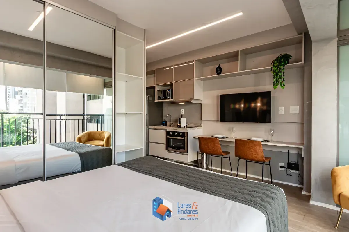 Imagem Studio para venda em Indianópolis com 1 quarto, 25m²