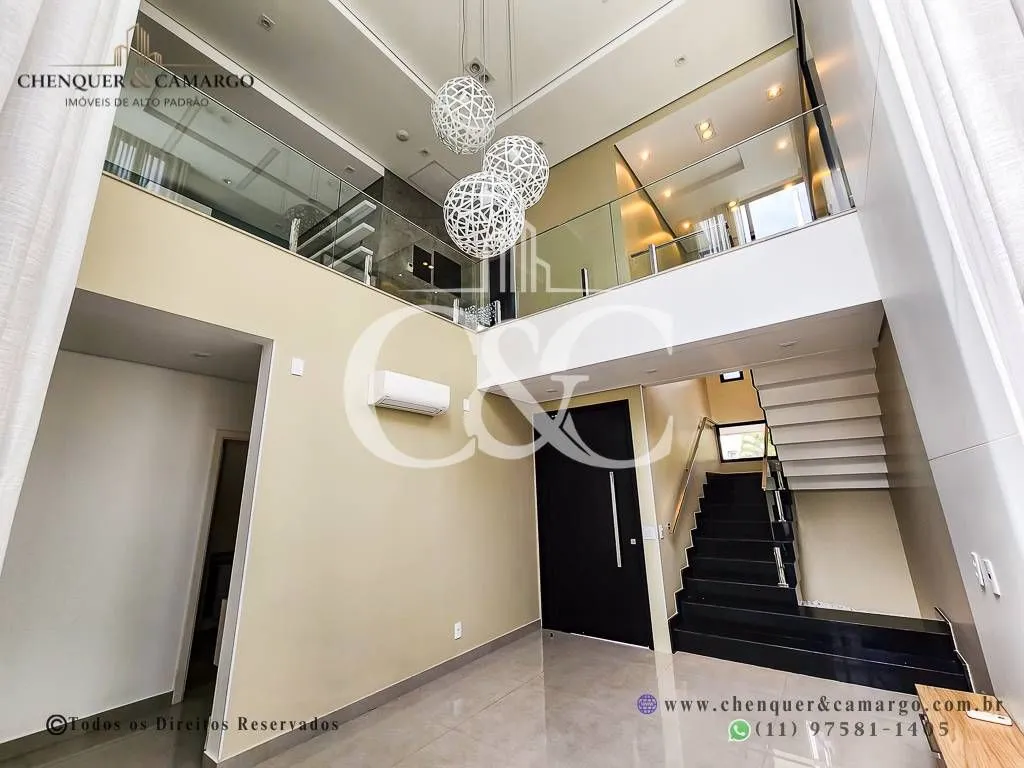 Imagem Casa à venda no Brisas da Mata Jundiaí, 283m², elevador, 3 suítes e piscina aquecida