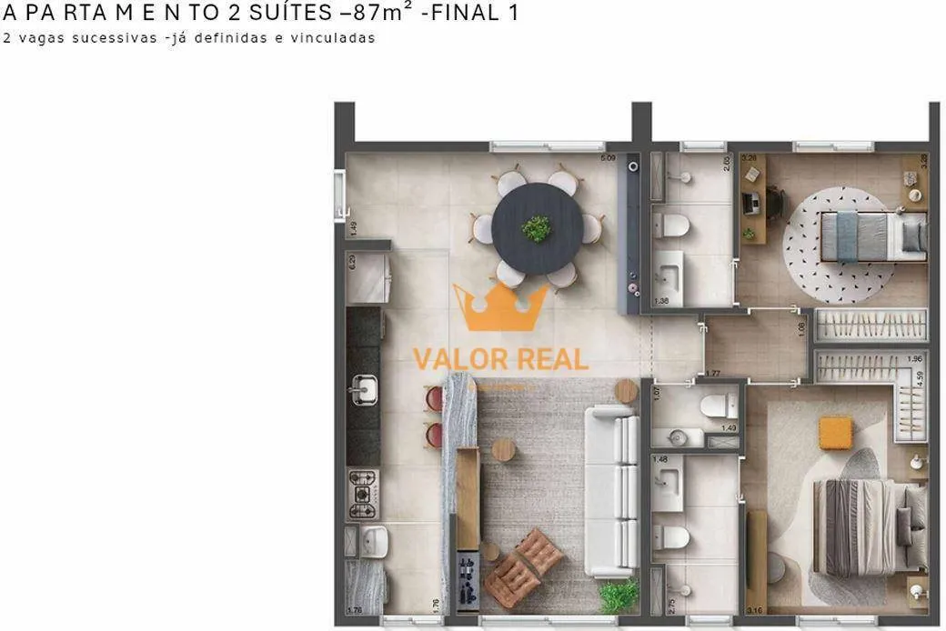 Imagem Apto 2 Suites Lançamento, HUB 9 de Julho. O melhor do melhor