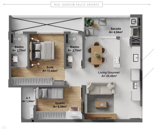 Imagem Urbe Residence - Apartamento à venda no bairro São Judas - Itajaí/SC