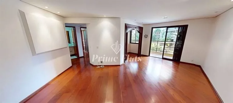 Foto do imóvel Flat disponível para locação no The Sutton House com 120m², 3 dormitórios e 2 vagas de garagem em Avenida Jandira