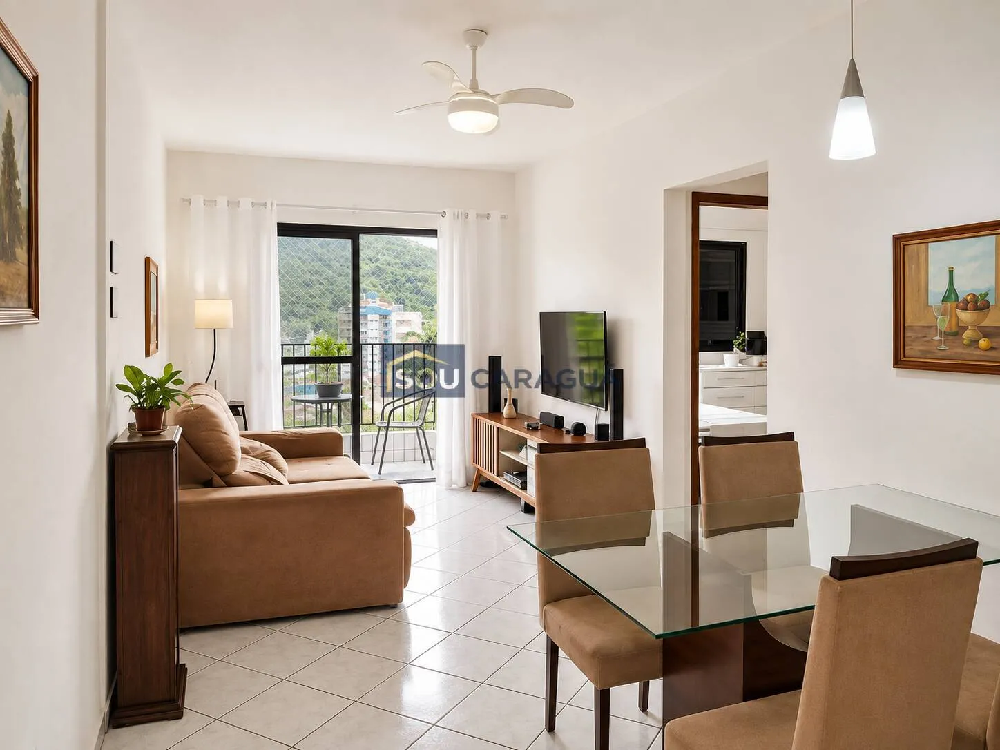 Imagem Apartamento a venda a 200m da praia na Martim de Sá em Caraguá vista mar