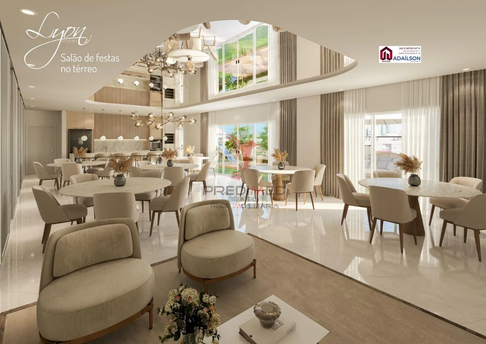 Imagem Apartamentos no Edifício Lyon Residence - Em São Jose - Floripa SC