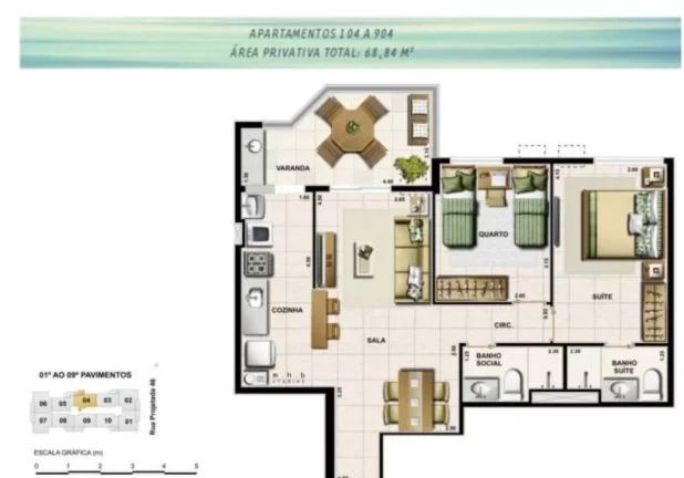 Imagem APARTAMENTO RESIDENCIAL em Rio de Janeiro - RJ, Recreio dos Bandeirantes