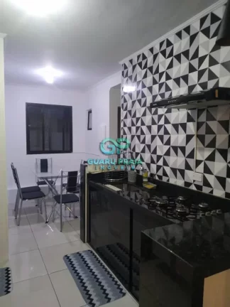 Imagem 1 dormitório, sala para 2 ambientes, cozinha, banheiro social e de serviço, 1 vaga de garagem