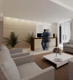 Imagem Apartamento de 54 m² no Vuarnet Home Service, em Miramar, João Pessoa, com 2 quartos, sendo 1 suíte, 2 banheiros e 2 vagas de garagem.