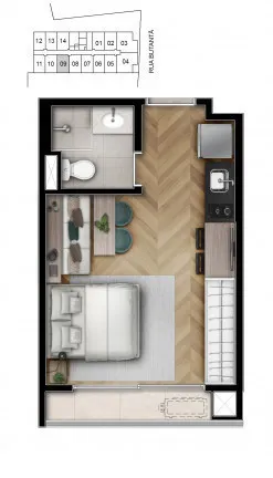 Imagem Apartamento com 2 Quartos à Venda, 46 m² em Pinheiros - São Paulo