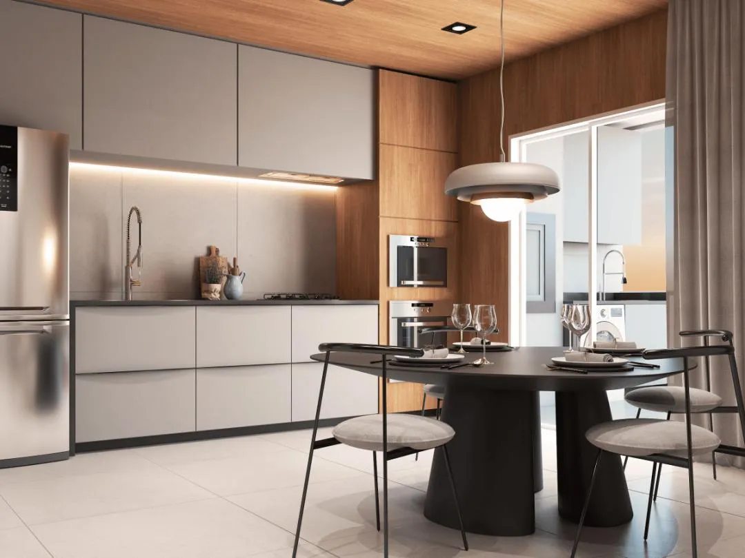 Imagem Apartamento em Construção com Churrasqueira na sacada no Bairro Cancelli, Cascavel - Venda