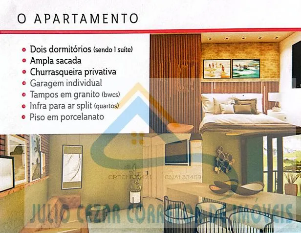 Imagem Apartamento para Venda em Guaratuba, Balneário Eliane, 2 dormitórios, 1 suíte, 2 banheiros, 1 vaga