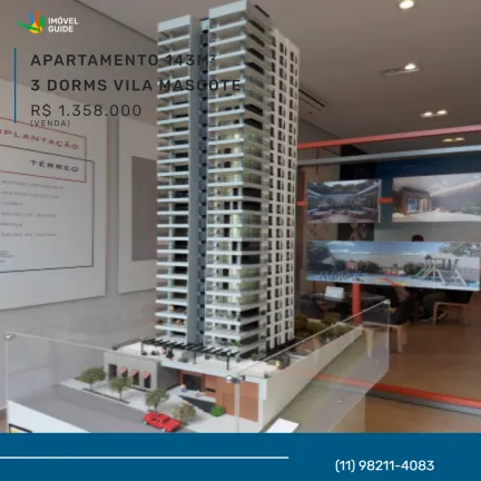 Foto do imóvel Apartamento com 3 Quartos à Venda, 143 m² em Vila Mascote - São Paulo