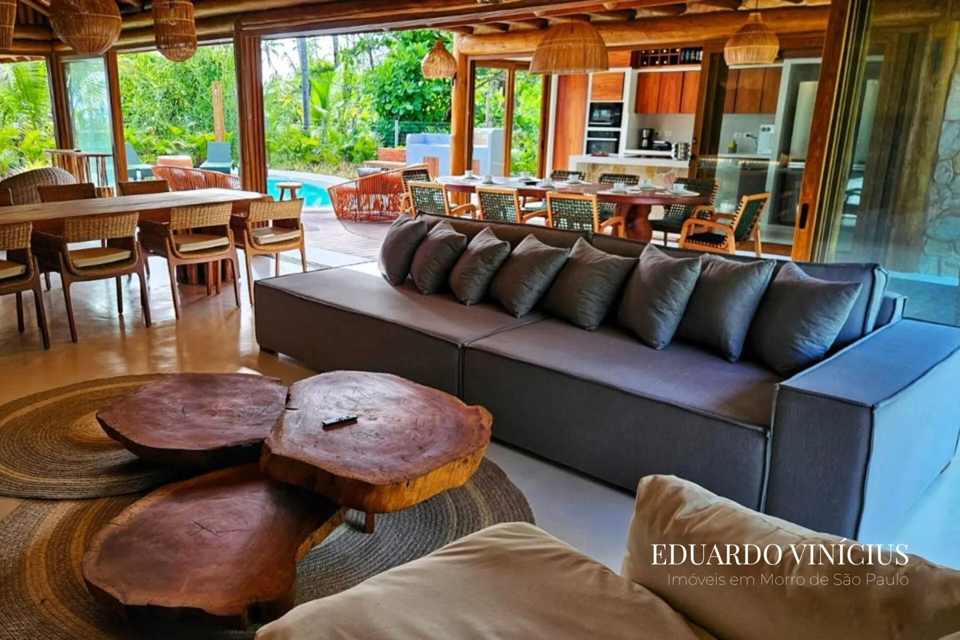 Imagem Dolce Vita Praia - Casa Luxuosa com 5 Suítes e 600m² À Venda na Quarta Praia do Morro de São Paulo