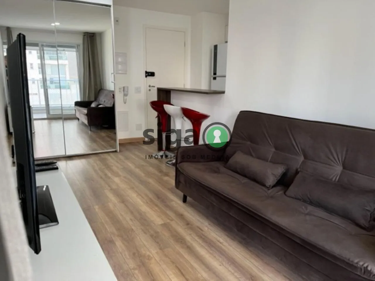 Imagem Apartamento de 49m² mobiliado, 1 dormitórios e 1 vagas - Campo Belo - São Paulo/SP