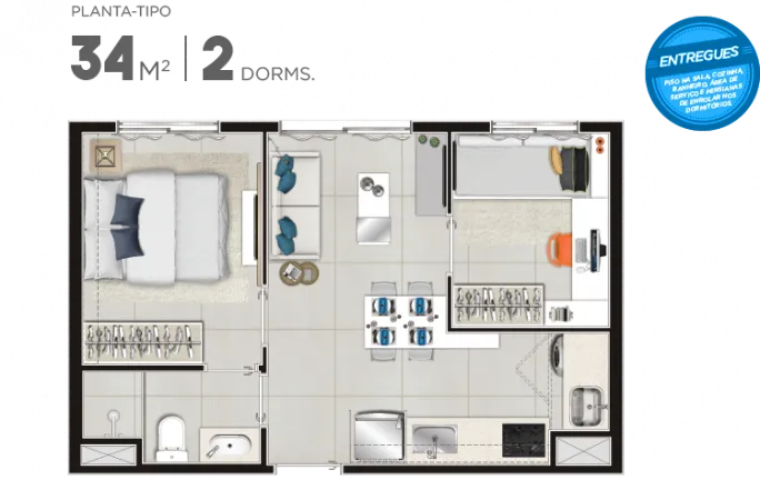 Imagem Apartamento com 2 Quartos à Venda, 34 m² em Parada Inglesa - São Paulo