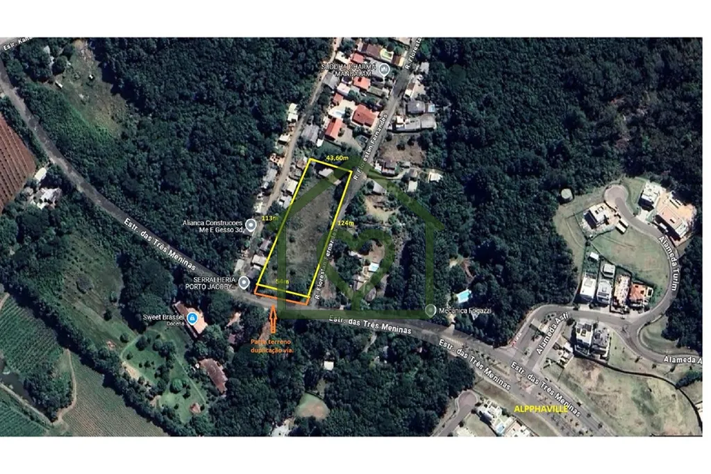 Imagem Terreno localizado na Estrada 3 Meninas, em uma importante via do Bairro Vila Nova em processo de du...