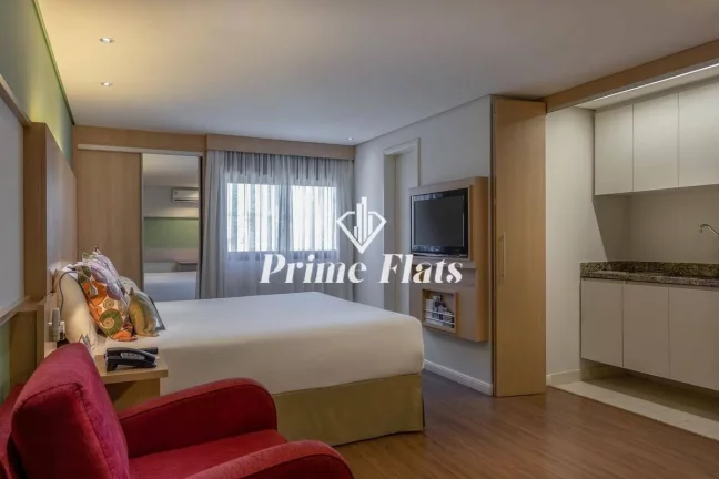 Imagem Flat disponível para venda no Mercure São Paulo Nações Unidas, com 27m², 1 dormitório e 1 vaga de garagem