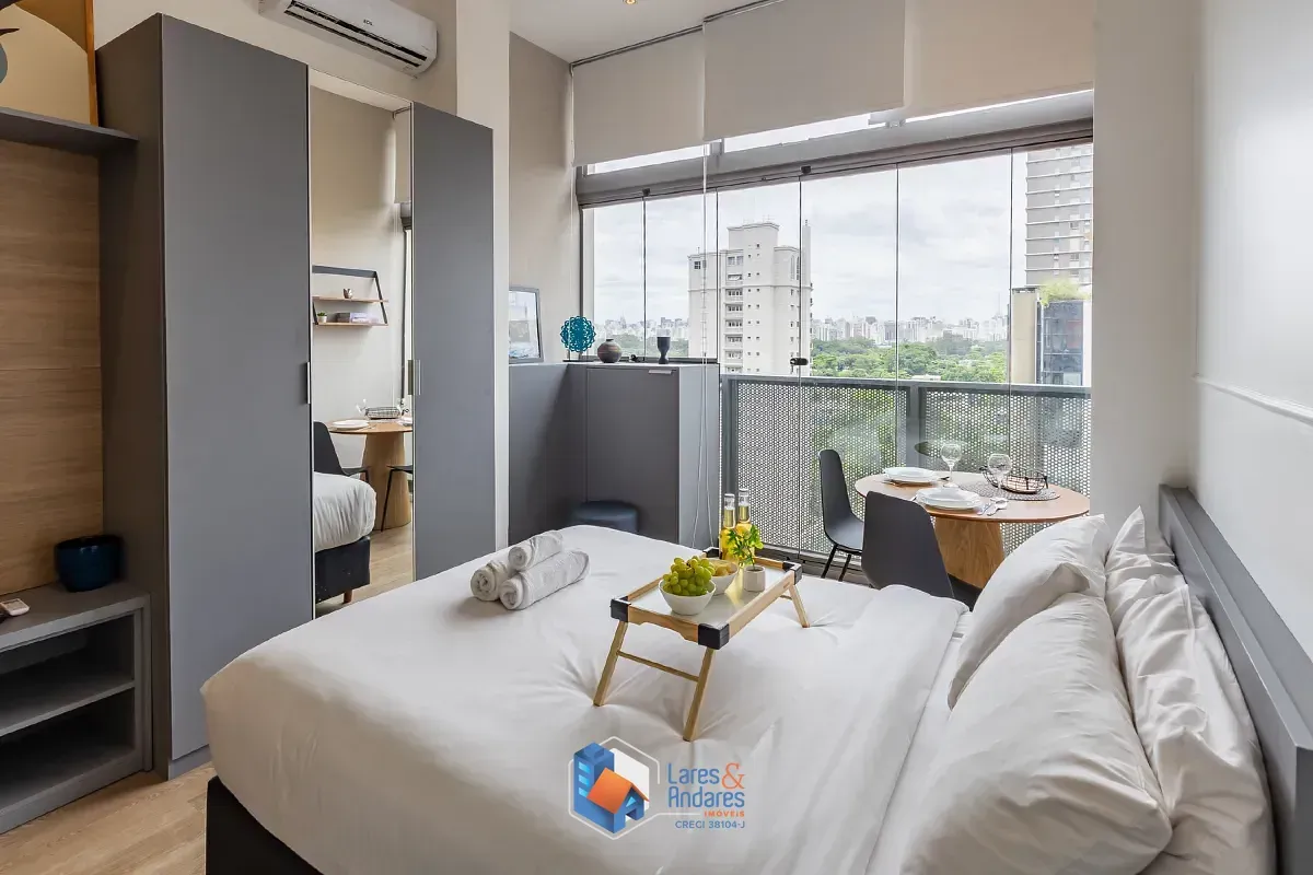 Imagem Studio para venda e locação em Moema com 1 quarto, 27m²