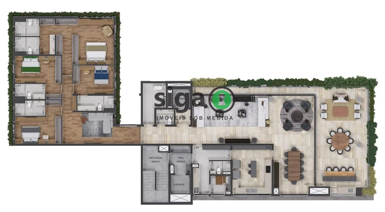 Imagem Apartamento para venda no Jardim Guedala / Cidade Jardim com 04 quartos