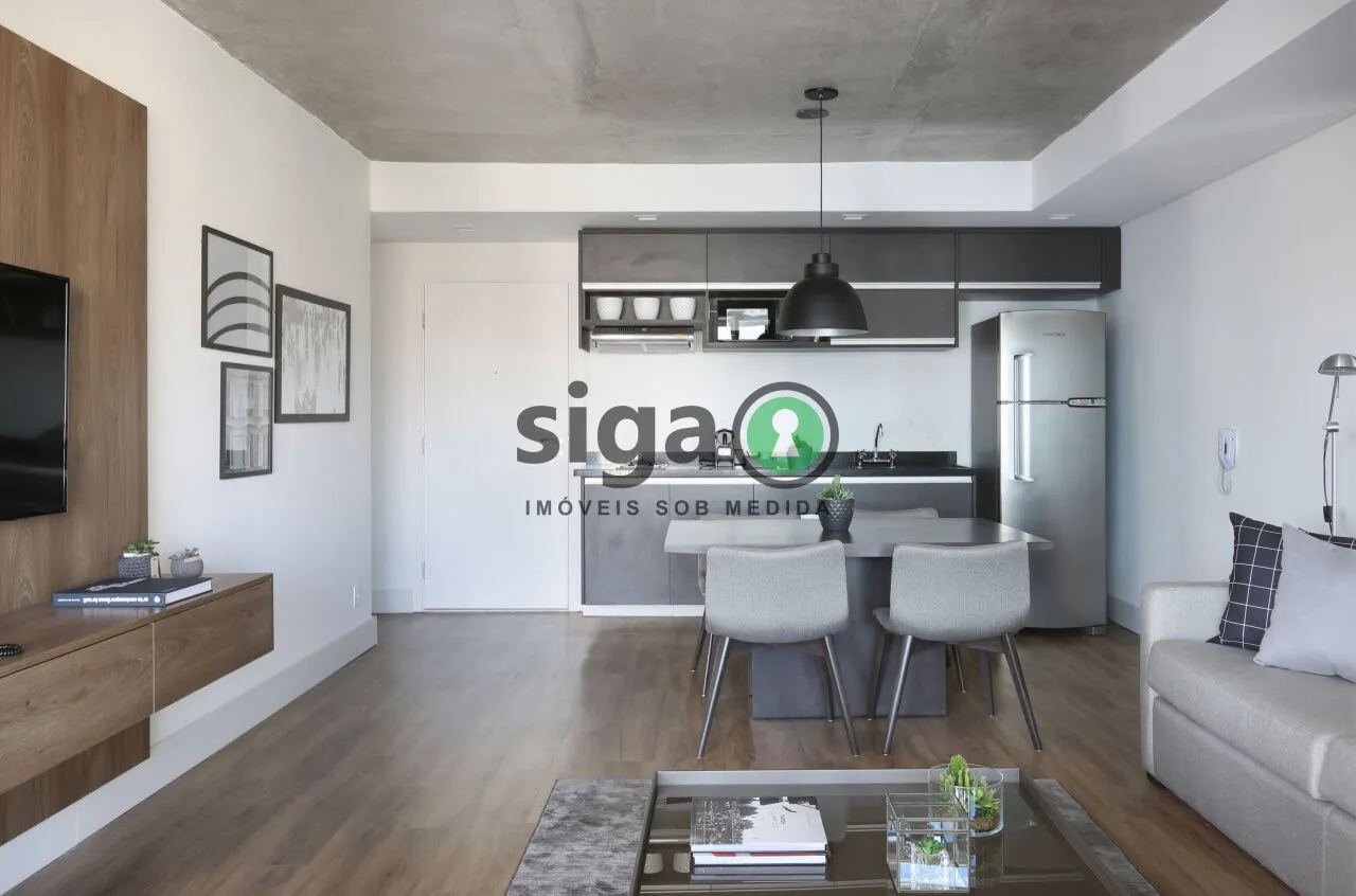 Imagem APATAMENTO MOBILIADO PARA VENDA NO BROOKLIN COM 1 DORMITORIO
