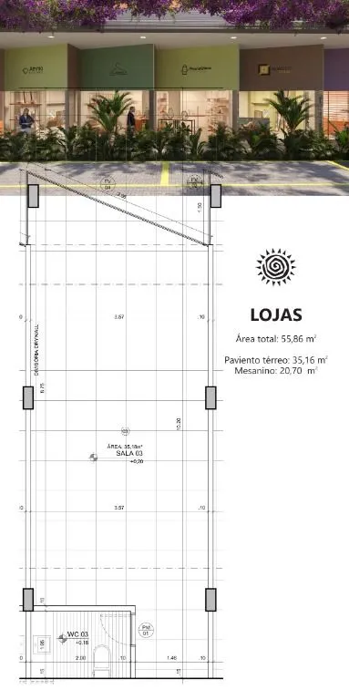 Imagem Flat com 1 dormitório à venda, 37 m² por R$ 225.999,00 - Jacumã - Conde/PB
