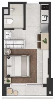 Imagem VINCI MOEMA - GAFISA - Studio de 22m², para morar ou investir, ao lado da Estação Moema do Metrô!