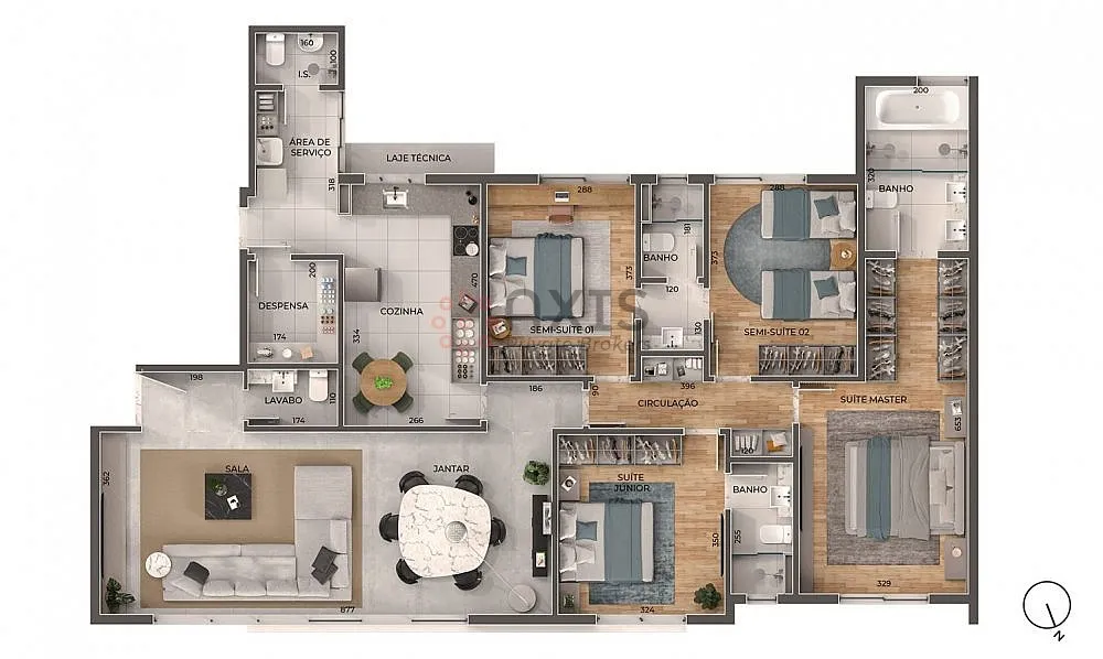 Imagem Apartamento 4 quartos no Santo Antônio - Lazer completo