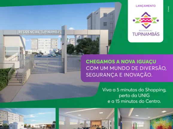Imagem Apartamento com 2 Quartos à Venda, 44 m² em Centro - Nova Iguaçu