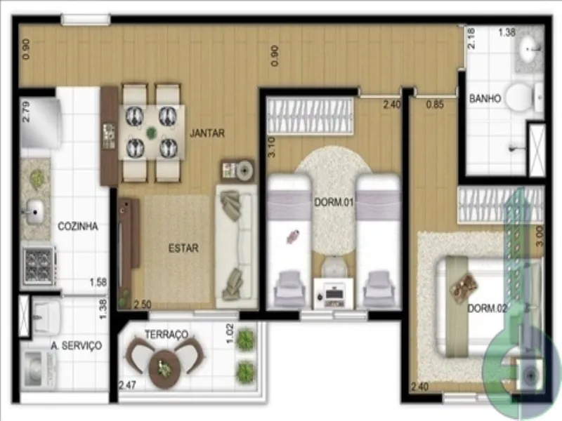 Imagem Imóveis em Santo André-SP, apartamento a Venda em Santo Andre, apartamento pronto para morar em Santo André, ap 2 dormitórios em Santo André