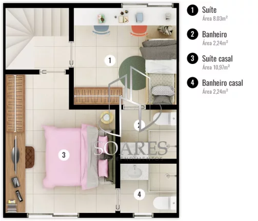 Imagem Vila Varanda - Triplex - Condominio fechado de casas - 01
