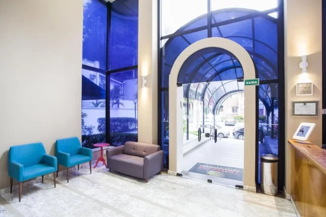 Imagem Flat disponível para locação no Travel Inn Conde Luciano em Santa Cecilia, com 42m², 1 dormitório e 1 vaga